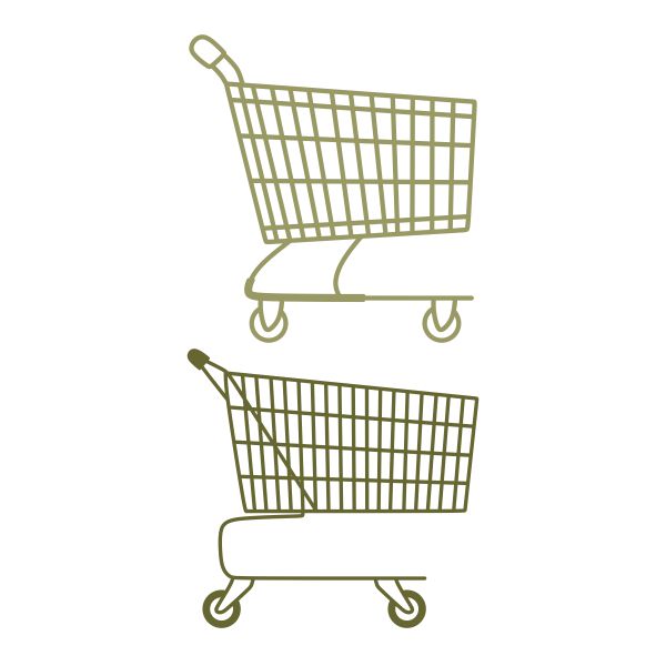 Shopping Trolley SVG Cuttable Design