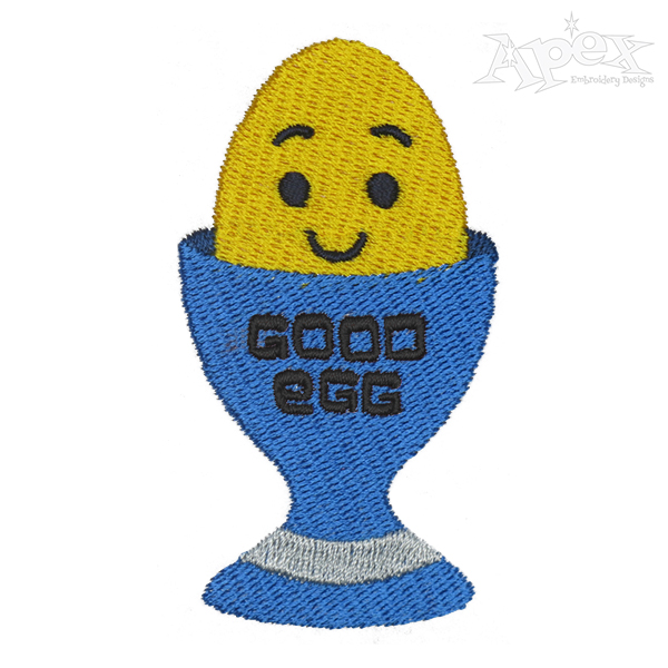 Good Egg Embroidery Design