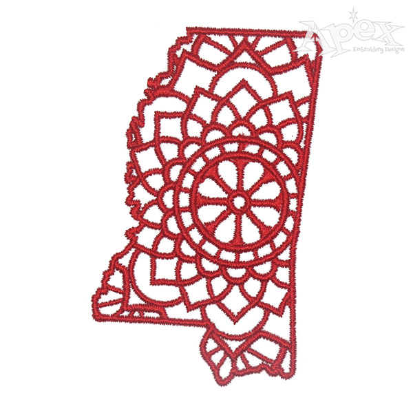 Mandala Mississippi Embroidery Design