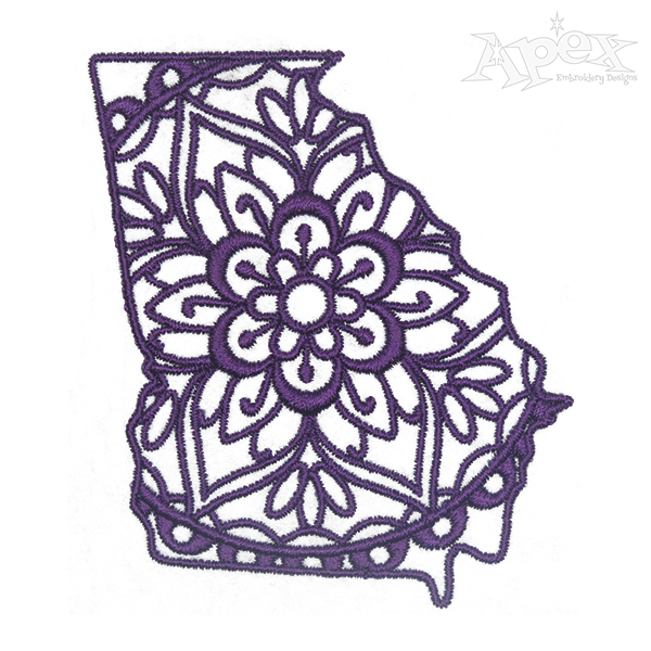 Georgia Mandala Embroidery Design