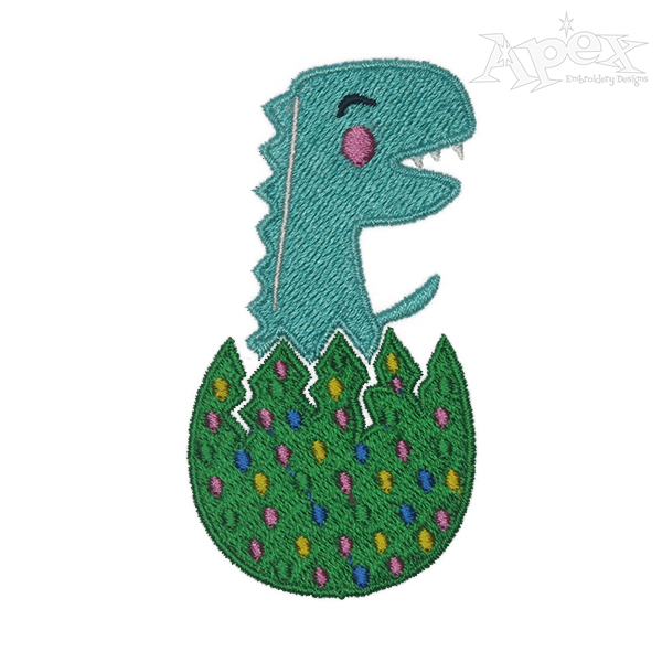 Dino Hatch Embroidery Design
