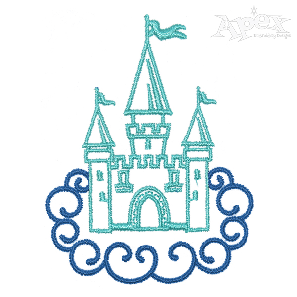 Dreamy Castle Embroidery Design