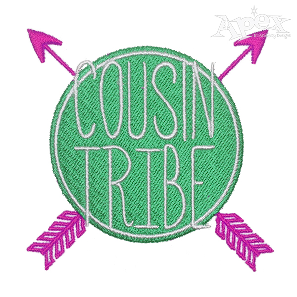 Cousin Tribe Arrows Embroidery Design