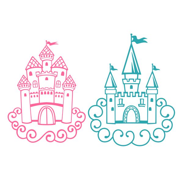 Dreamy Castle SVG Cuttable Design