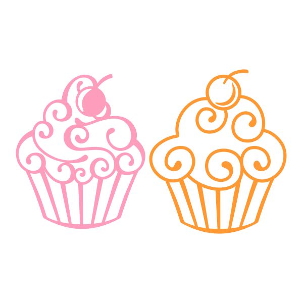 Cherry on Top Cupcake SVG Cuttable Design