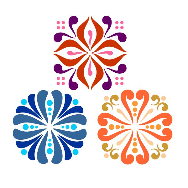 Flower Decor Pattern SVG Cuttable Designs