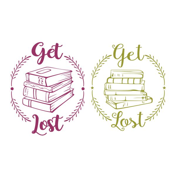 Get Lost in Books SVG Cuttable Design