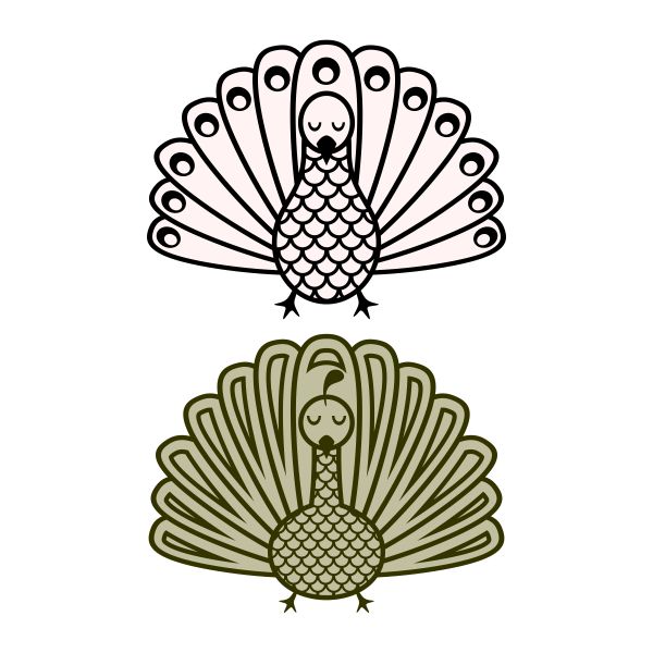 Peacock SVG Cuttable Design