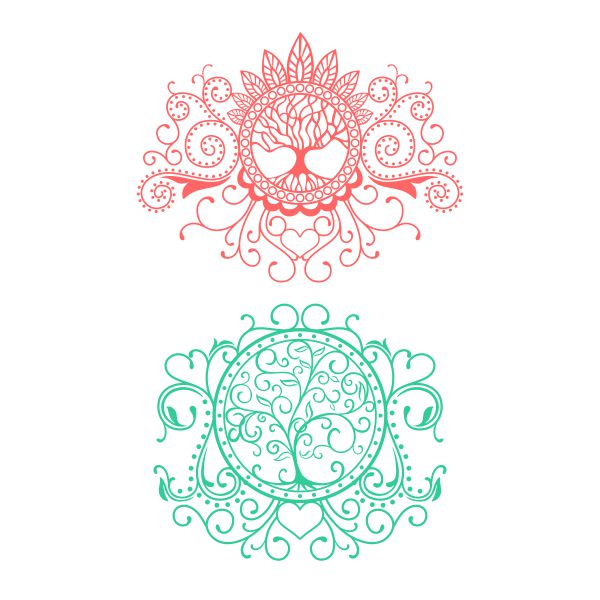 Mandala Swirl Tree SVG Cuttable Design