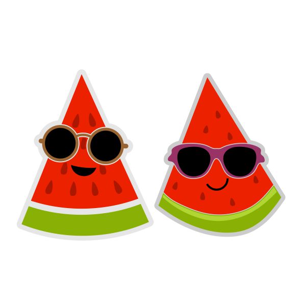Cool Watermelon SVG Cuttable Design