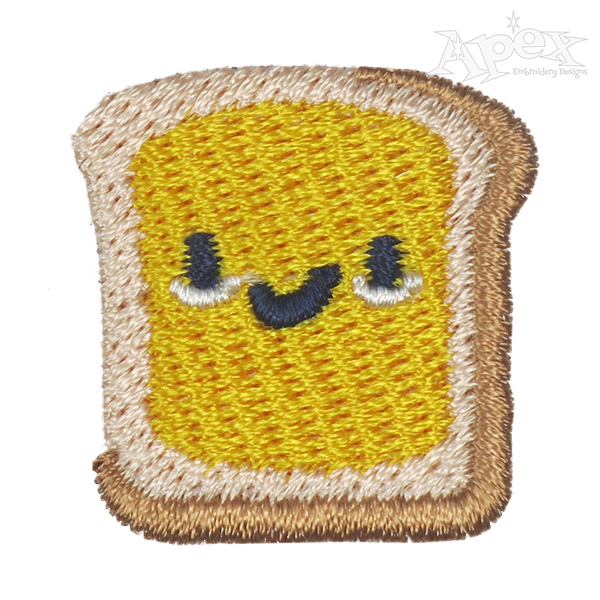 Peanut Butter Sandwich Embroidery Design