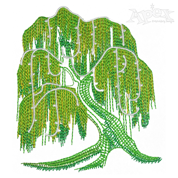 Willow Tree Embroidery Design