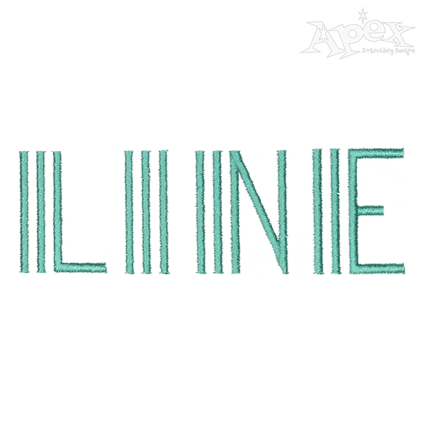 Jazzy Stripe Embroidery Font