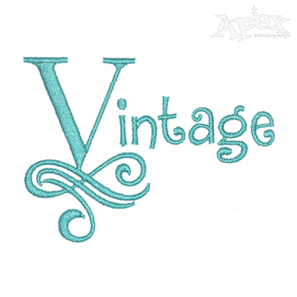 Arlene Vintage Embroidery Font