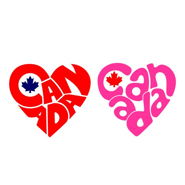 Canada Heart SVG Cuttable Design