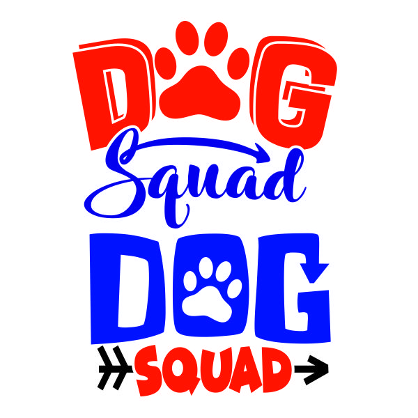Dog Squad SVG Cuttable Design