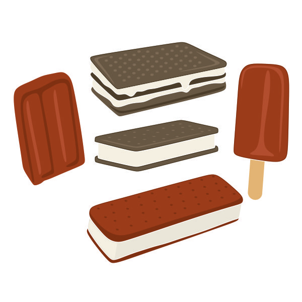 Ice Cream Sandwich SVG Cuttable Design