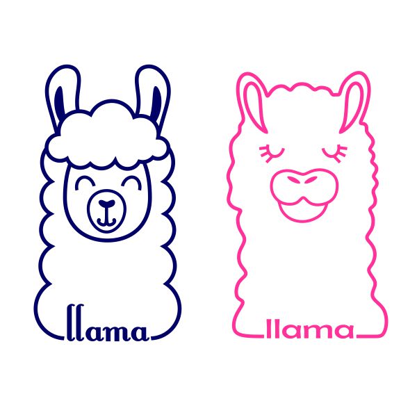 Lovely Llama SVG Cuttble Design