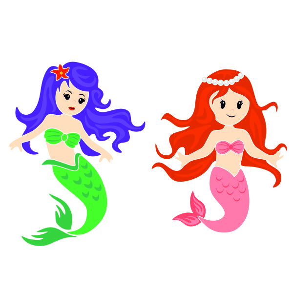 Lovely Mermaid SVG Cuttable Design