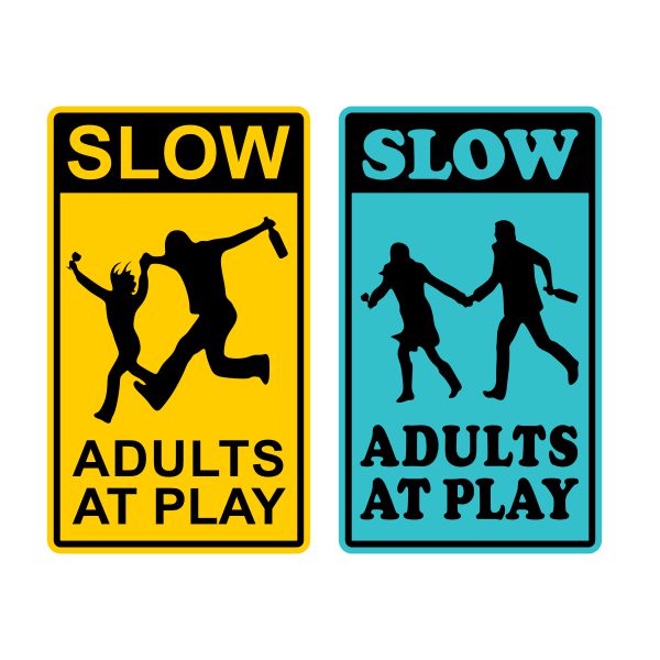 Slow Adults at Play SVG Cuttable Design