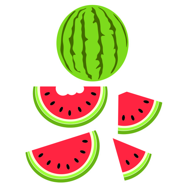 Watermelon SVG Cuttable Design