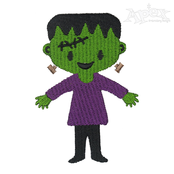 Frankenstein Embroidery Design