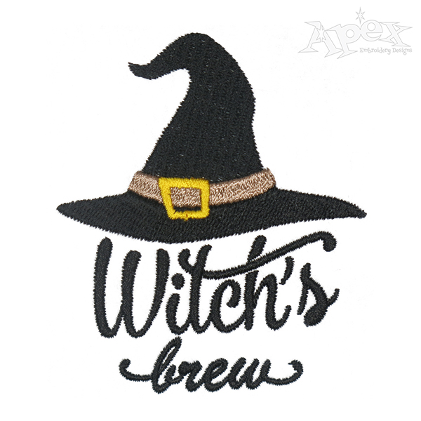 Witch's Brew Embroidery Design