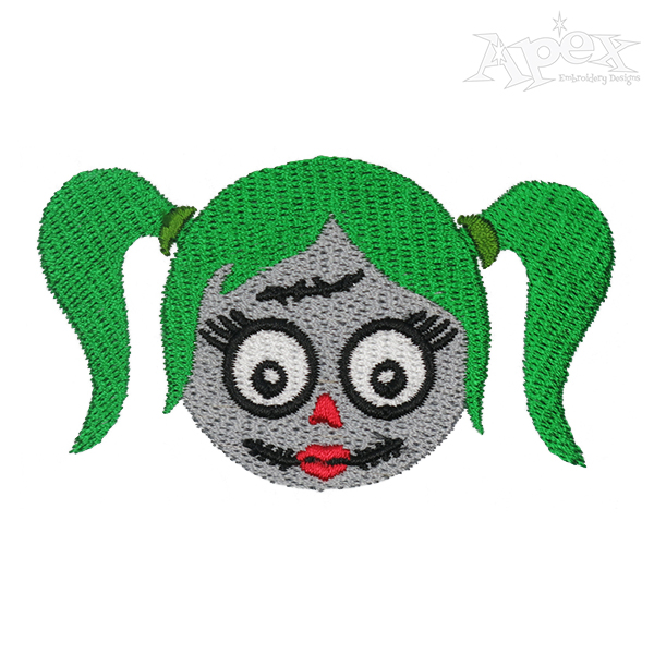 Halloween Harley Quinn Embroidery Design