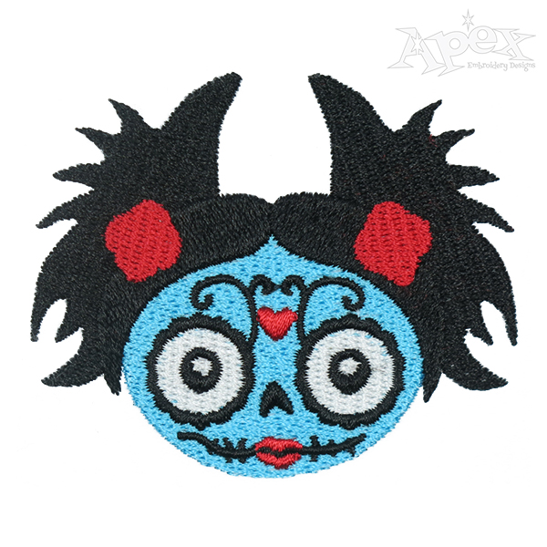 Halloween Monster Girl Embroidery Design