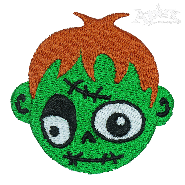 Halloween Frankenstein Embroidery Design