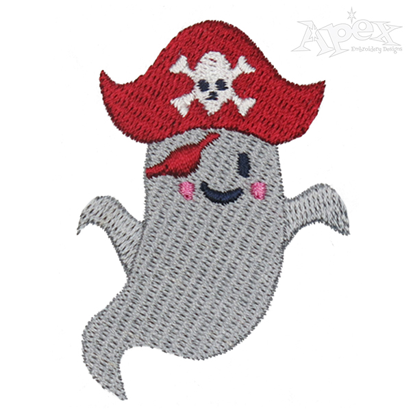 Pirate Ghost Embroidery Design
