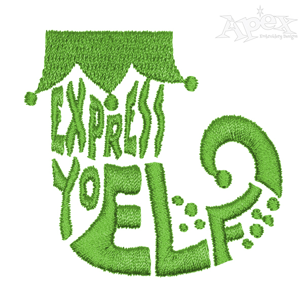 Express YoSelf Embroidery Design