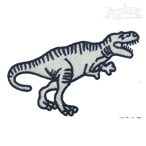 T-Rex Dino Embroidery Design