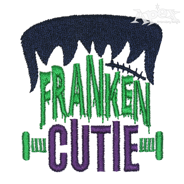 Franken Cutie Embroidery Design