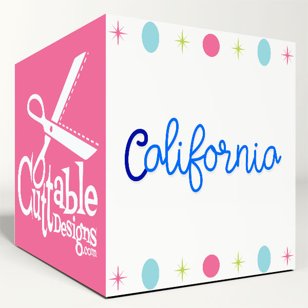 California Handwriting SVG Cuttable Font