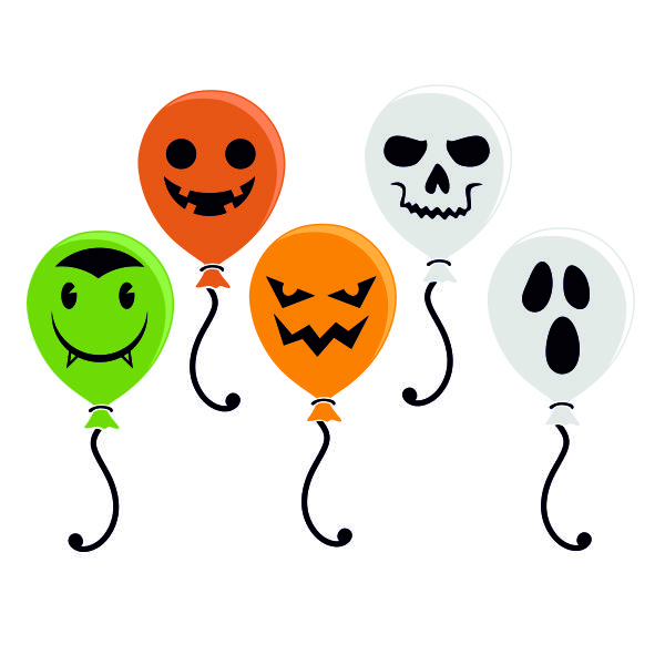 Halloween Balloon Pack Cuttable Design | Apex Designs & Fonts