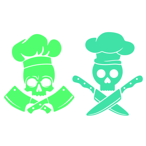 Skull Chef SVG Cuttable Design