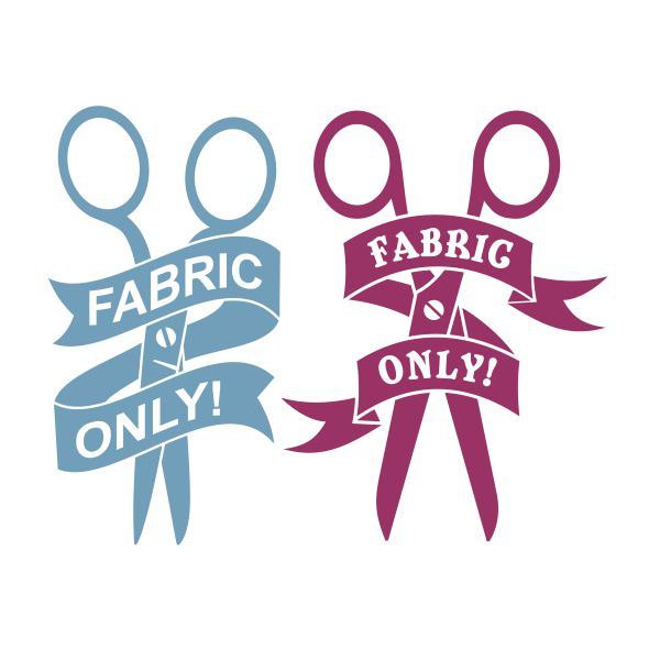 Fabric Only Scissors SVG Cuttable Design