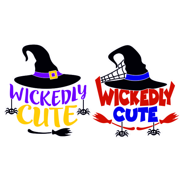 Wickedly Cute Witch SVG Cuttable Design
