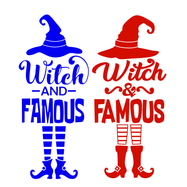 Witch and Famous SVG Cuttable Design