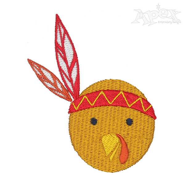 Native Turkey Embroidery Design