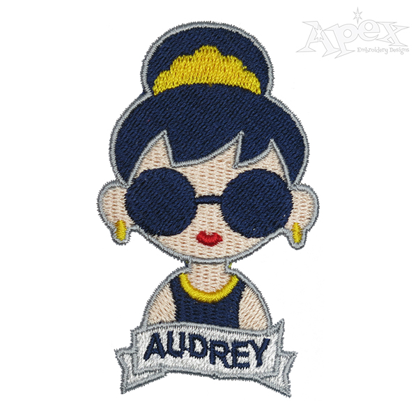 Audrey Embroidery Design