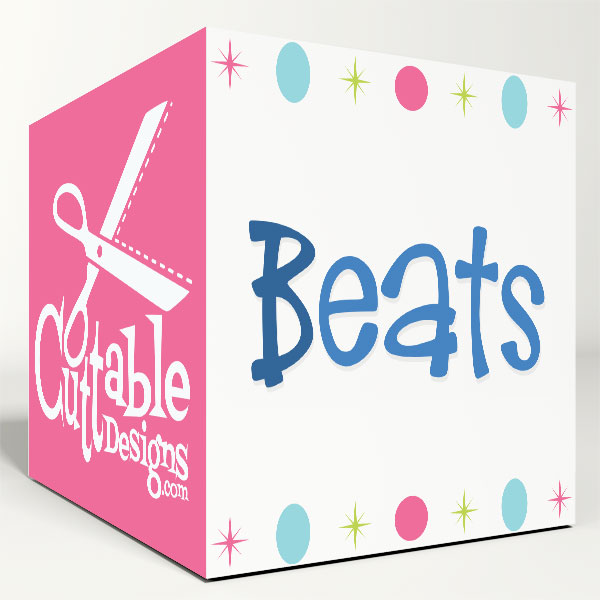 Beats SVG Cuttable Font