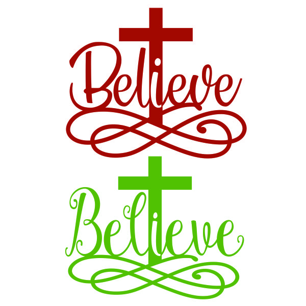 Believe Cross SVG Cuttable Design