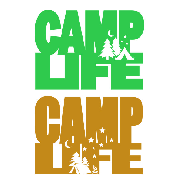 Camp Life SVG Cuttable Design