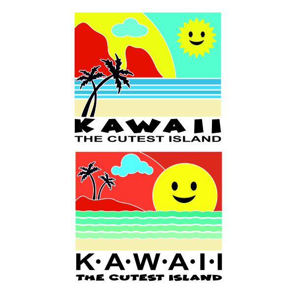 Kawaii The Cutest Island SVG Cuttable Design
