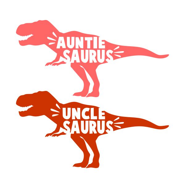 Auntie Uncle Saurus SVG Cuttable Design