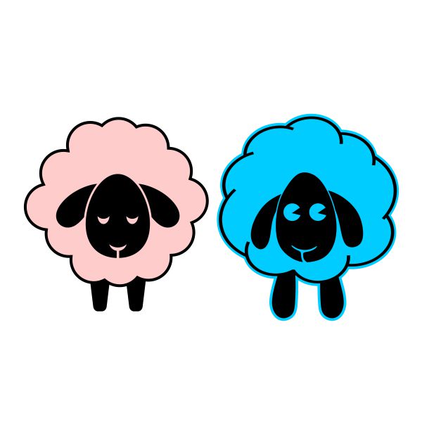 Fluffy Sheep SVG Cuttable Design