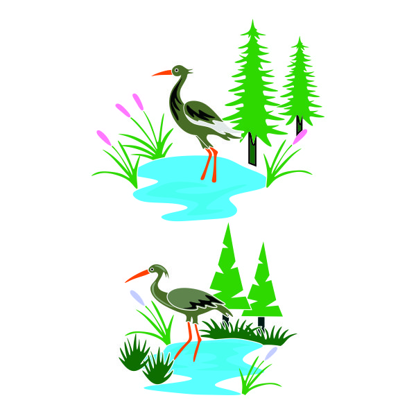 Stork SVG Cuttable Design