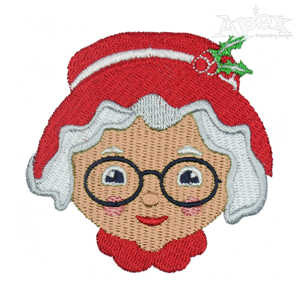 Mrs Claus Embroidery Design